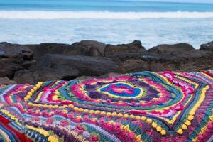 Something by Vera handmade crafts and crochet blanket Sophie beach gift kids children baby shower